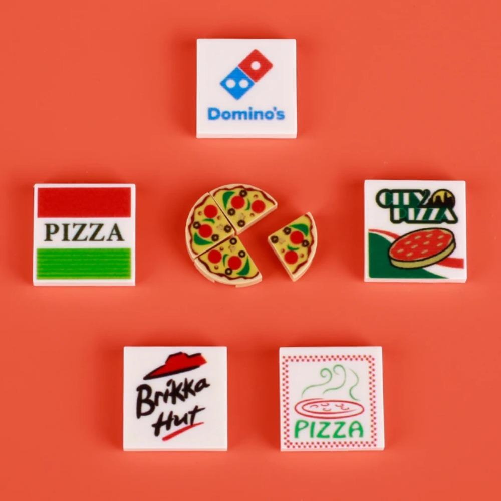 Food Printed Tiles Passport Plane Ticket Building Blocks Sushi Pizza Sound Compass Map Milk Juice Sauce Dessert Bricks Toy