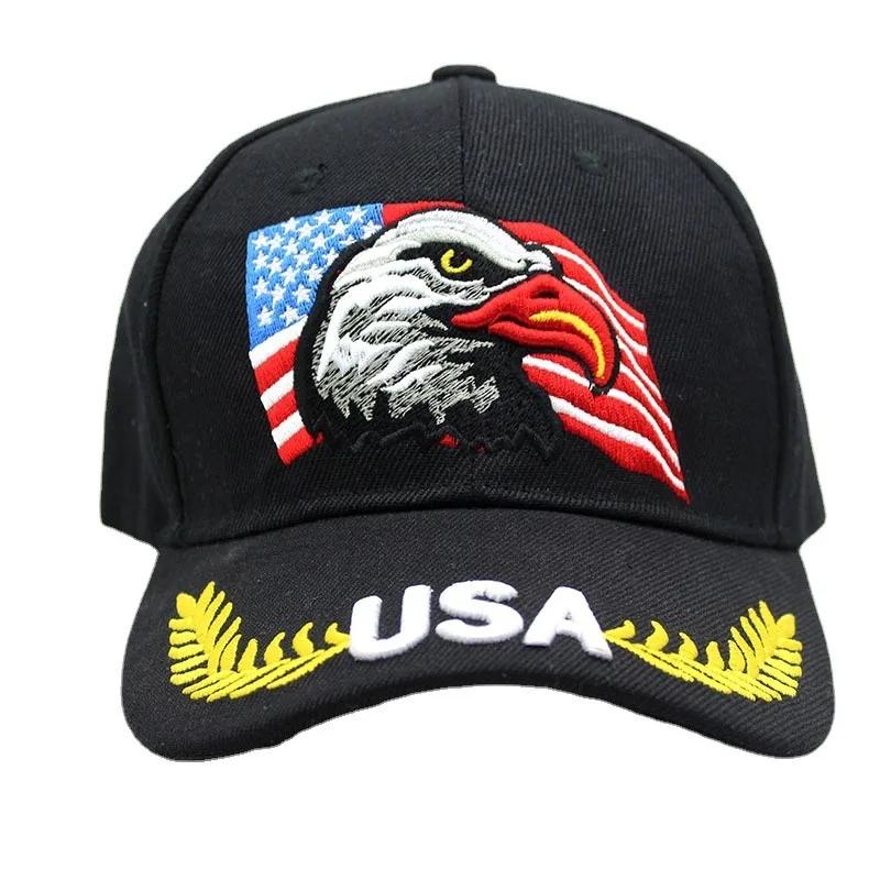 Unisex Baseballkappe 3D USA Adler Stickerei Kappe Herren und Damen Outdoor Sport Hüte