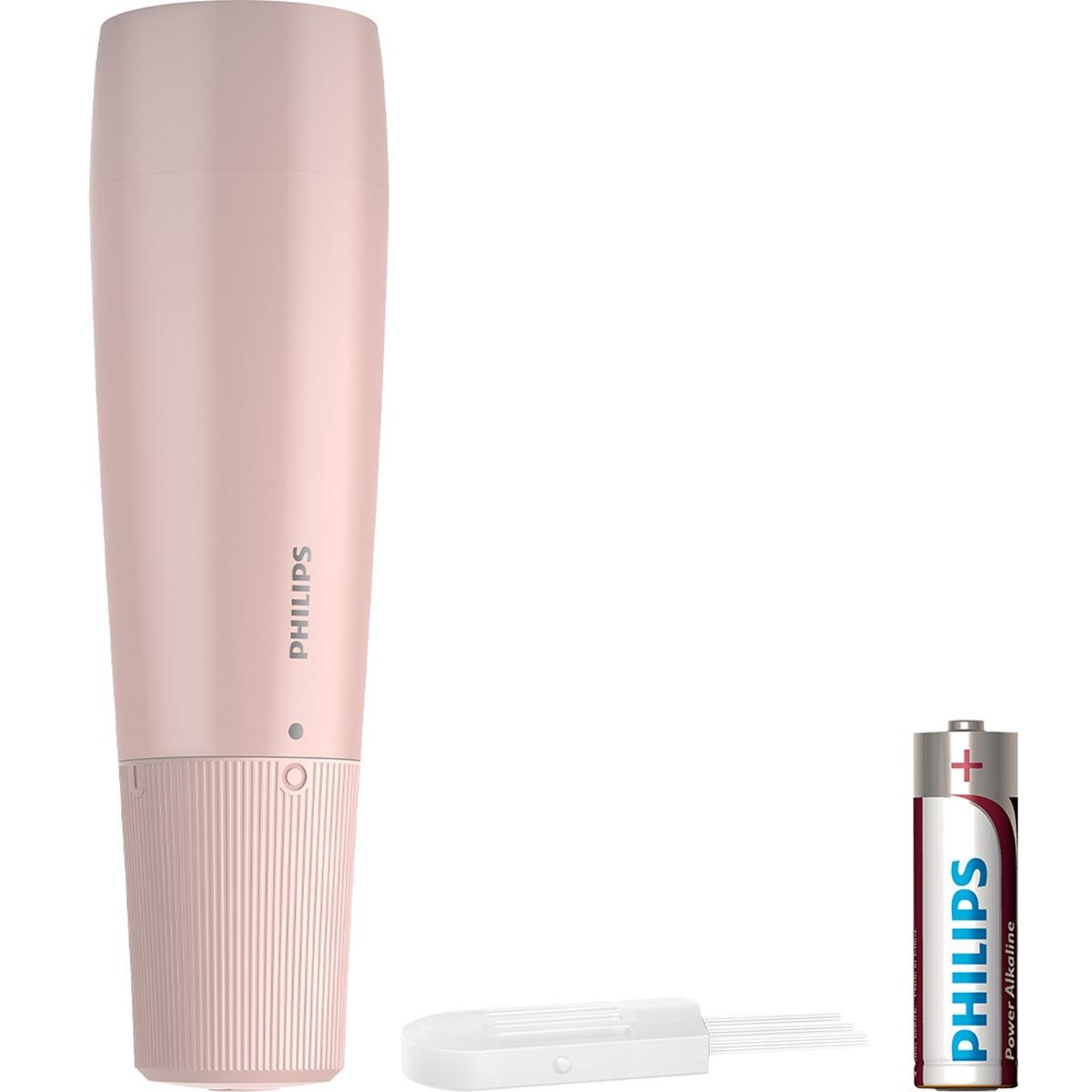 Philips Facial Hair Trimmer Pink Precision Peach Fuzz Remover