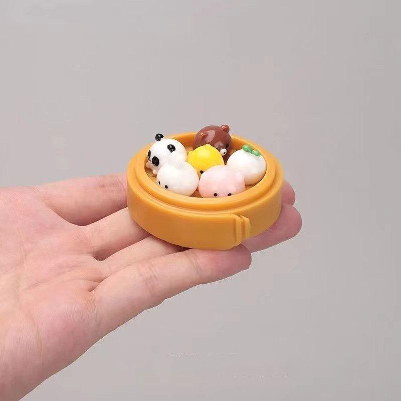 

7 шт. мультяшные мини-миниатюры животных, мини-фигурки своими руками, украшение для кукольного домика в сказочном саду, моховой террариум, микроландшафт разноцветный