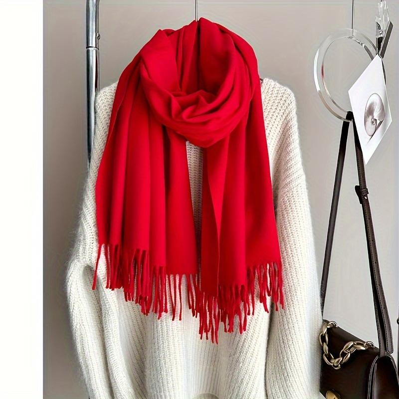 

Large Size Geometric Pattern Scarf Stylish Versatile Soft Comfotable Shawl Autumn Winter Breathable Coldproof Neck Scarf 200x68cm