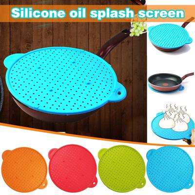 Couvercle de poêle en Silicone, ustensiles de cuisine, protection contre les éclaboussures, écran de poêle, bouchon de déversement, casseroles
