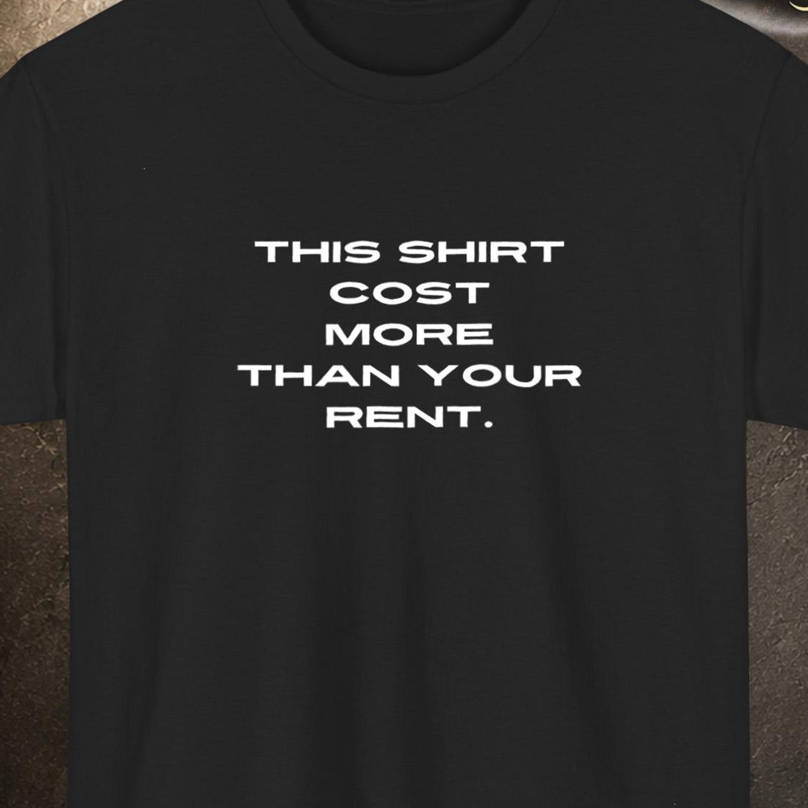 This Fucking Shirt Cost Me 50000 Dollars Shirt, Minimalist Text Tee, Sarcastic Humor Gift For Adults S