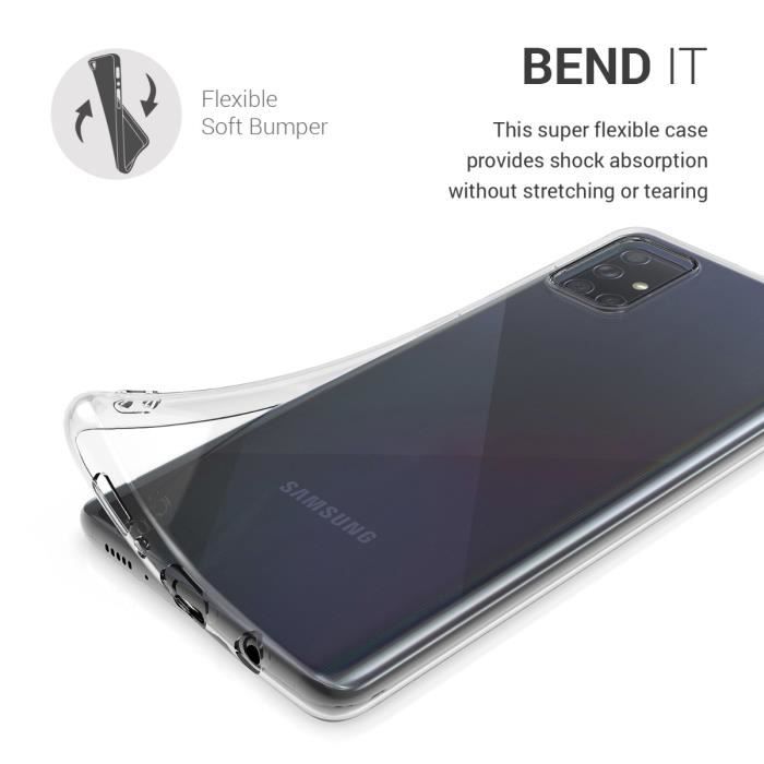 Coque de téléphone - kwmobile - Samsung Galaxy A71 - Transparent - TPU - Souple