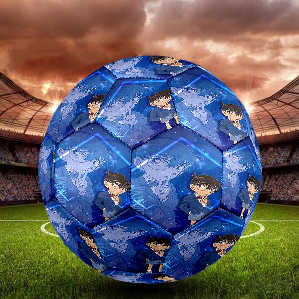 Detective Conan Print Size 5 Soccer Ball, Standard Match Football for Sports Game and Team Practice, Ideal Gift for Soccer Fans