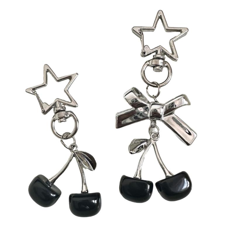 

2 Pieces Cherrys Key Holder Fashion Accent Craft Supplies for Daily Use and Parties Decoration Stylish Outfits чорний
