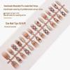 Gingham Butterfly French Nail Art Stickers - Handmade Spring/Summer Trendy Wearable Nails