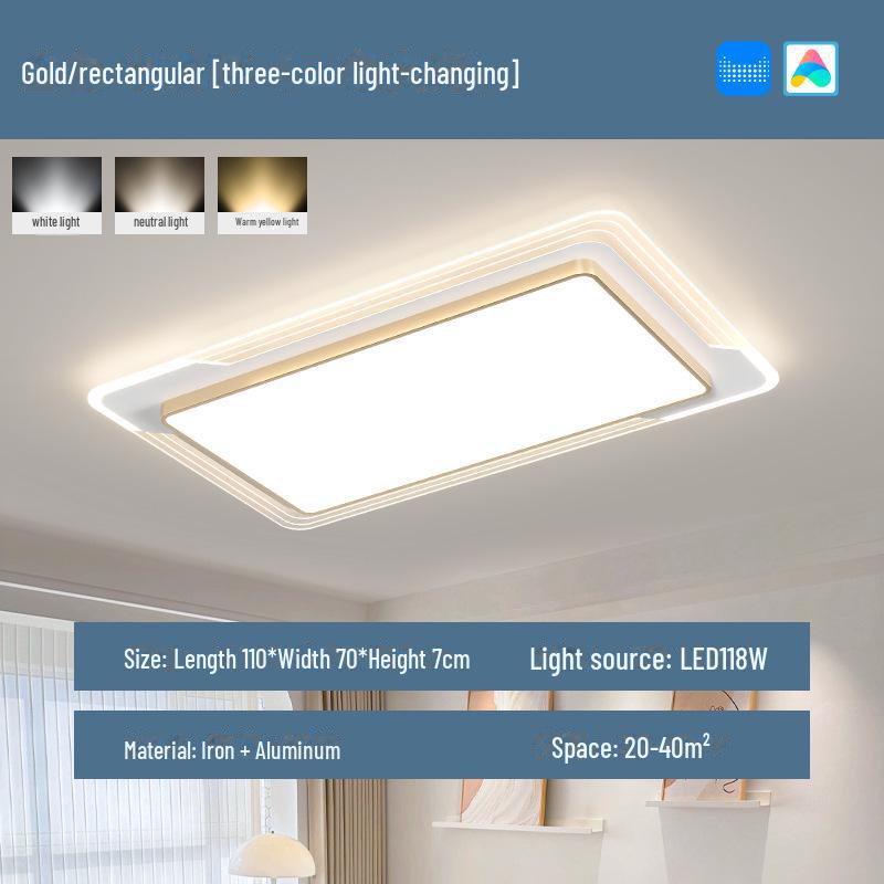 2023 Modern Full-Spectrum Eye Protection Ceiling Lamp for Living Room, Bedroom, Study, and Restaurant