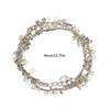 Fashionable Alloy Necklace Pentastar Charm Clavicle Chains Versatile Star Bead Choker Accessory Jewelry for Women