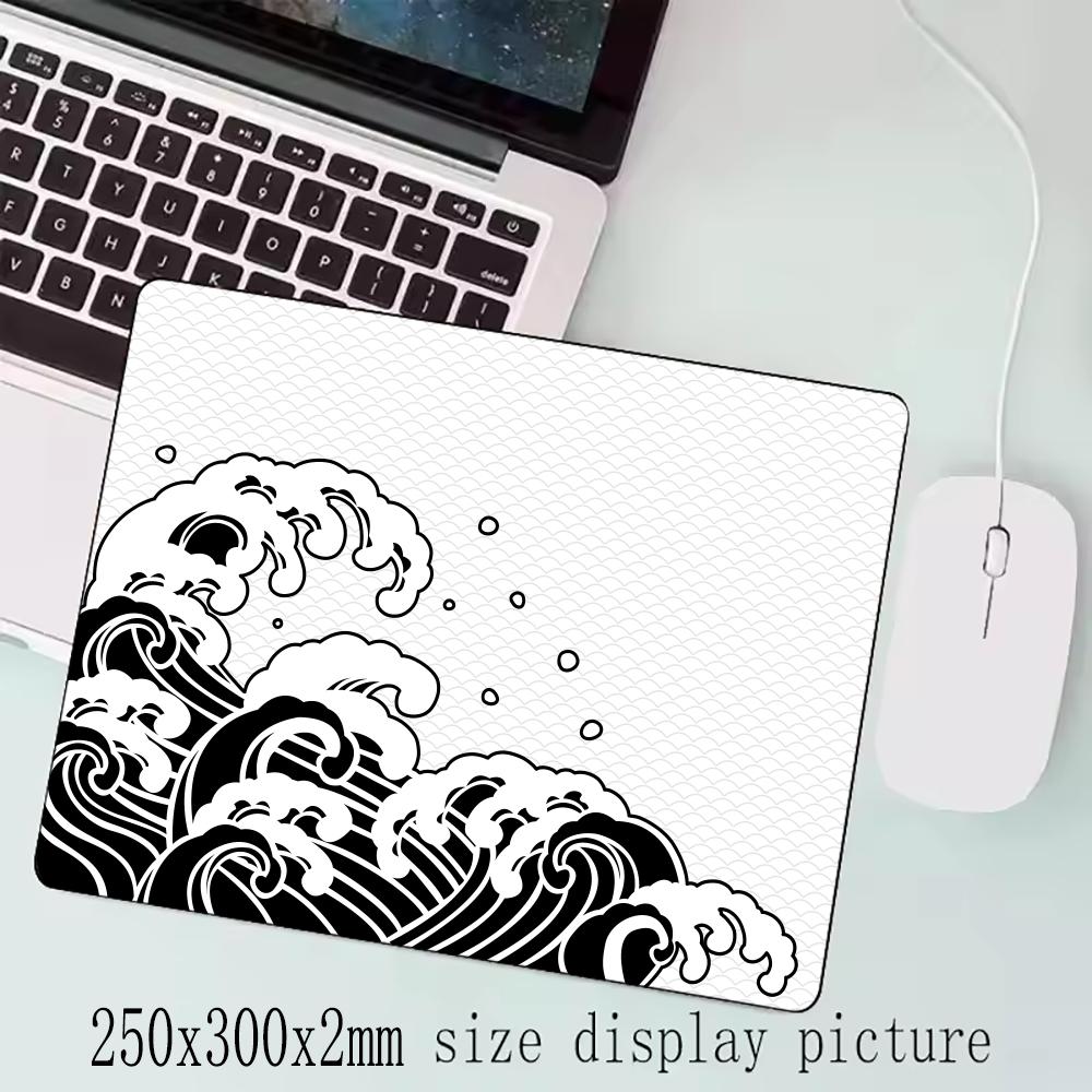 Small Size Wave Series Gaming Control Xs Mouse Pad Laptop Art Design Non-slip Deskmat 40x45cm Gamer Natural Rubber Carpet