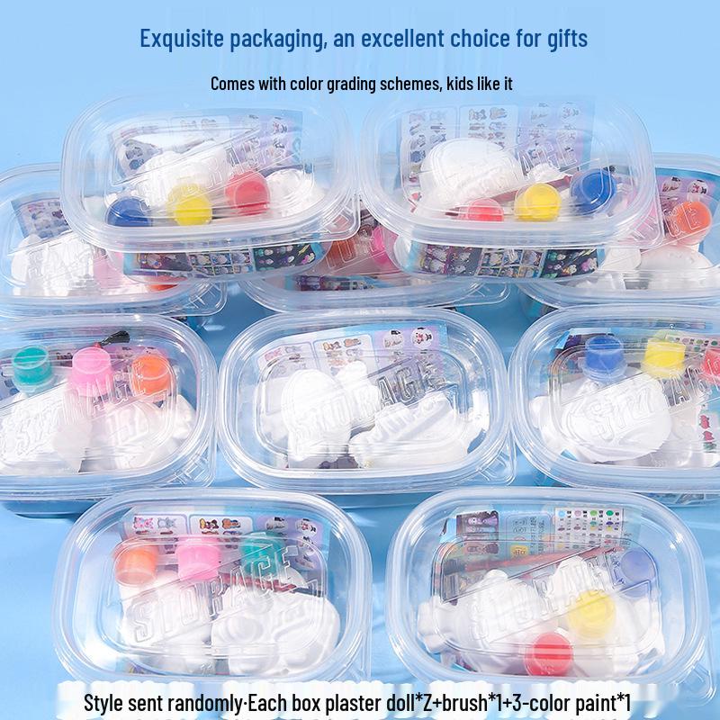 

Мини Набор для росписи гипсовой куклы своими руками - Детская фигурка для граффити Standard