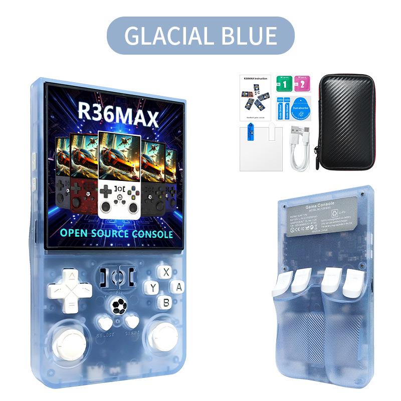 R36sMAX Handheld Game Console: 4.0-inch HD Screen, Dual Joystick, Retro Arcade Style
