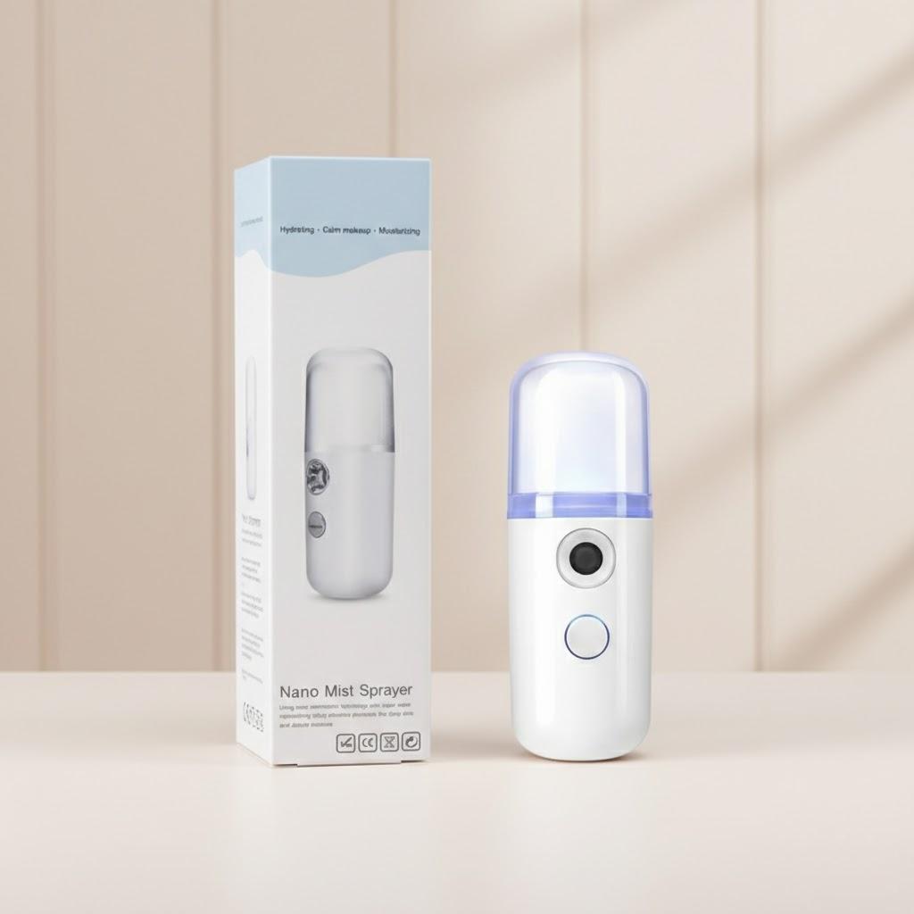 30ML Nano Facial Mist Sprayer Portable USB Mini Face Steamer Humidifier for Skin Care Hydration Beauty Tool