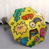 1pc Rainbow Flag Automatic Folding Umbrella, Portable & Foldable Design with 8 Ribs, Casual Outdoor Accessory Halloween and Christmas Gifts