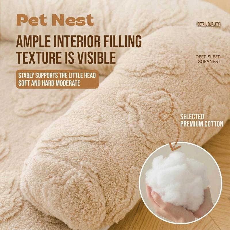 2026 Top New Thickened Anti-Scratch Non-Slip Pet Sofa Pad, Cat Dog Sleeping Mat & Bed, Washable Couch Protector for Indoor Pets