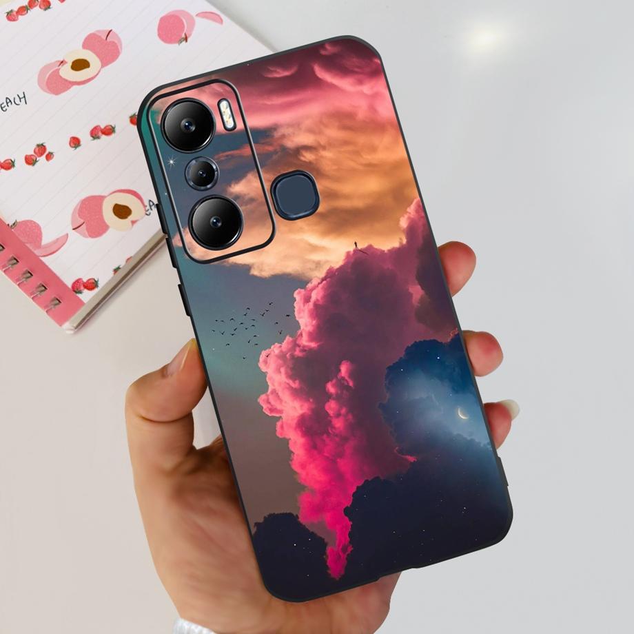 For Infinix Hot 20i 20 Play 20s Play Hot20 Phone Case Soft Liquid Silicone Bumper Shell Marble Cute Fashion Fundas For Hot20i