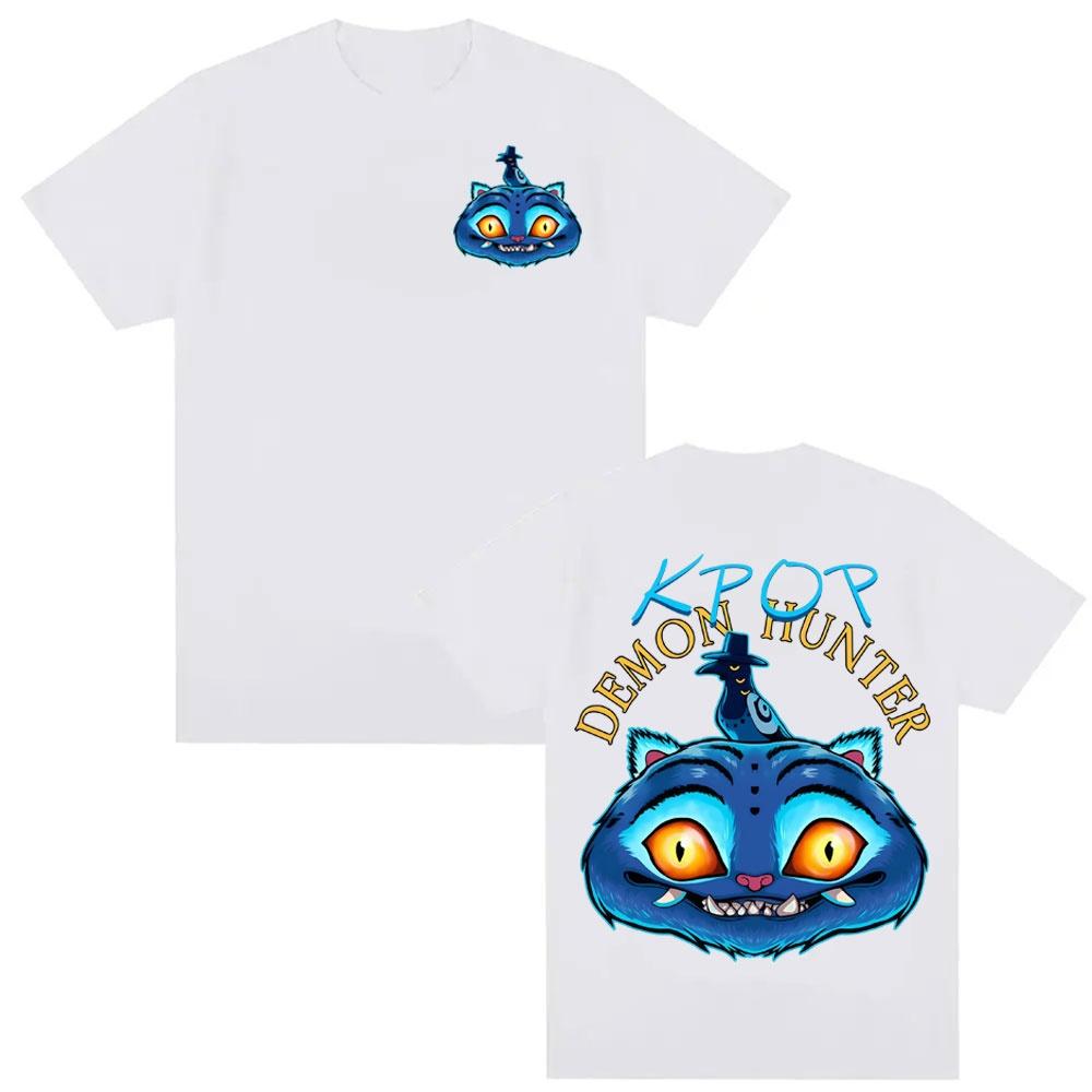 

Cute K-pop Demon Hunter Tiger Anime T-Shirt 2025 Unisex Fashion Kawaii Cotton T-Shirt Summer Comfortable Breathable T-Shirt S