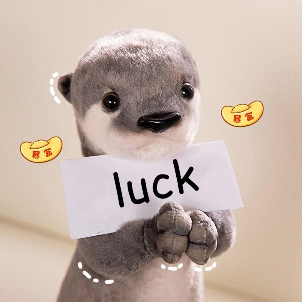 Short-Tailed Animal Plush Doll Kangaroo Stuffed Red Panda Lovely Sea Otter Plush  Home Decoration