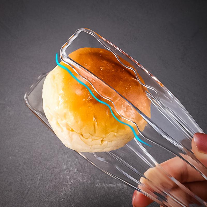Hot Sale 3/1Pcs Plastic Buffet Serving Tongs Mini Utensil Appetizers Clear Kitchen 8.4 Inch Small Ice