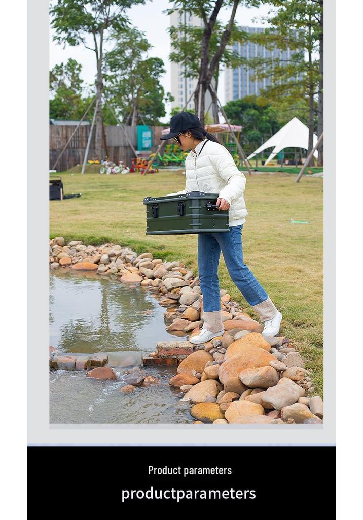 Aluminum Storage Box: Outdoor Camping & Travel Organizer