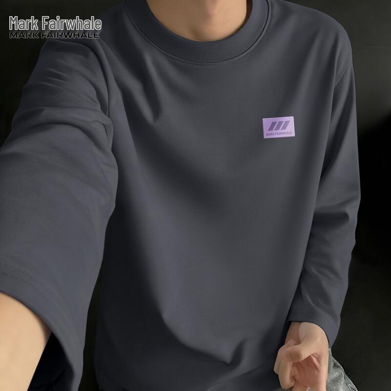 Mark Fairwhale Men's Cotton Long-Sleeve Casual T-Shirt