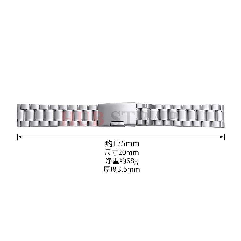 Stainless Steel Watch Strap 16mm 18mm 20mm 22mm 24mm Business Watch Band Metal Strap Men Women Replacement for Samsung for Seiko