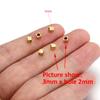 20pcs 2 3 4 5mm Stainless Steel Square Cube Bead Hole 1mm 2mm Spacer Loose Beads DIY Needlework Bracelet Necklace Jewelry Making