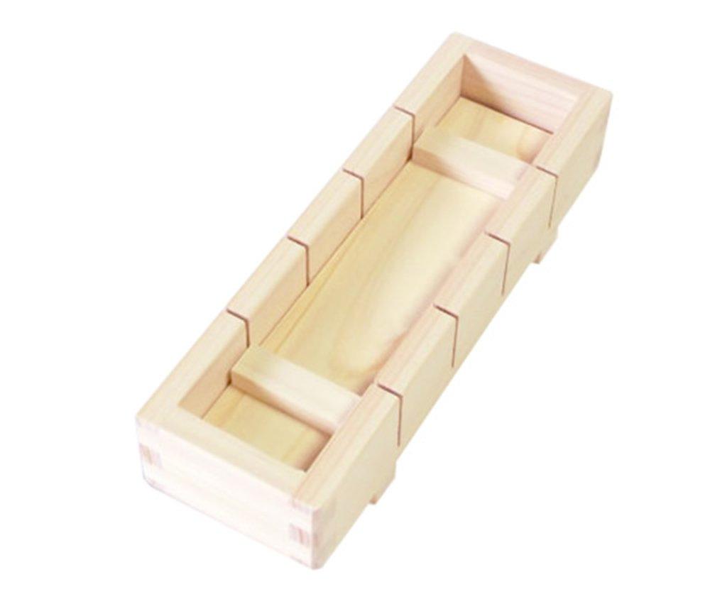 Ikegawa Dřevěný lisovaný sushi Hinoki Vyrobeno v x 7 x cm Forma, Dřevo, Pětiřez, Japonsko, Přírodní, Cca. 20.5 3.5