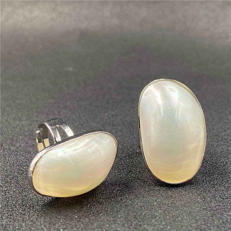 1 Stück Damenring Natur Perlmutt Muschel Ring Einstellbar Für Frauen Geburtstag Halloween Weihnachtsgeschenk