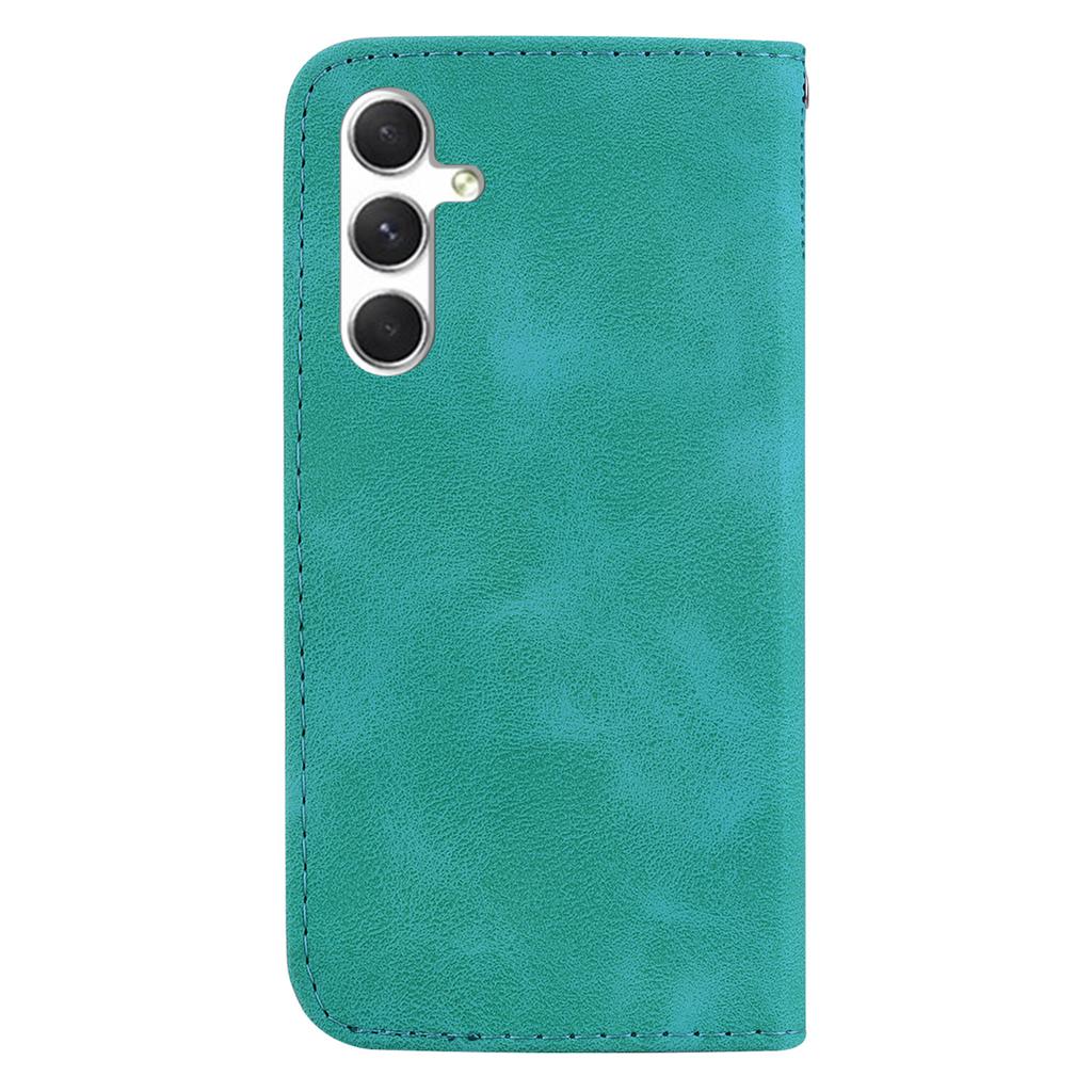 For Samsung Galaxy S25+ Stand Case 7-Shaped Pattern Imprint Leather Phone Cover