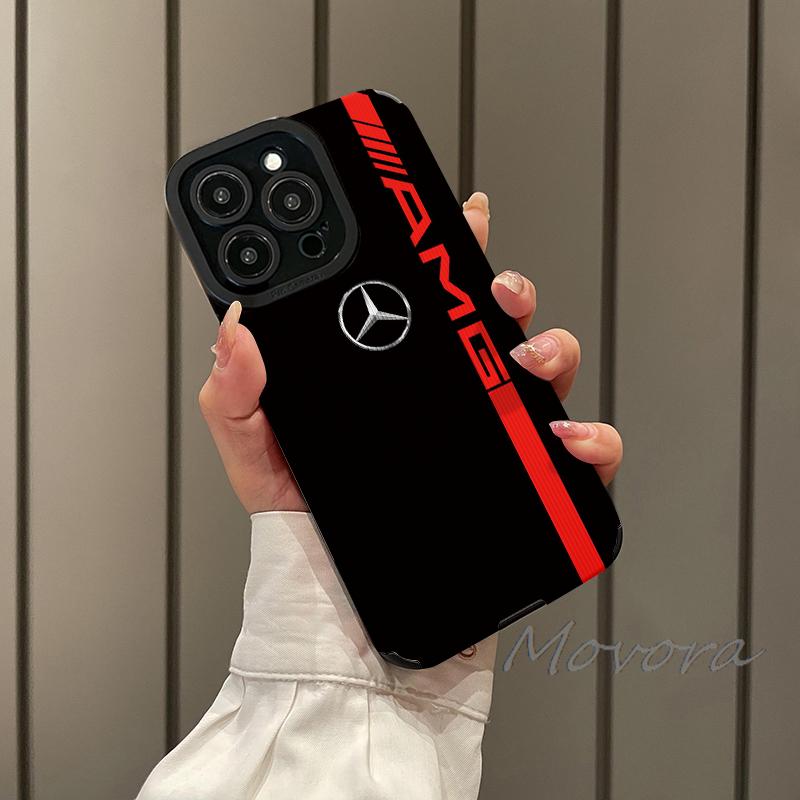 Fashion Phone Case For Mercedes Benz AMG Soft Matte Candy For IPhone 17 16 15 14 Pro Max Plus 13 12 11 Transparent Bumper Cover oo1