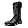 Cheap 22 Western Cowboy Boots Square Head High Top Vintage Martin Boots Embroidered Locomotive Boots