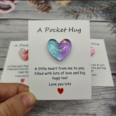 Cute Little Love Pocket Hug Decorative Pocket Hugs and Encouragement Cards Special Birthday Wedding Party Valentine's Gifts