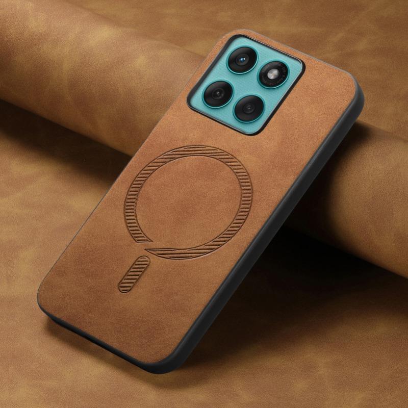 Magnetic Adsorption Leather Case for Motorola Edge 60 Fusion Magsafe Wireless Charge Shockproof Matte Bumper for Moto Edge60 60s