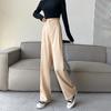 Plus Size Striped Suit Wide Leg Casual Pants Women's Spring and Summer High Waist Draped Loose Straight Pants