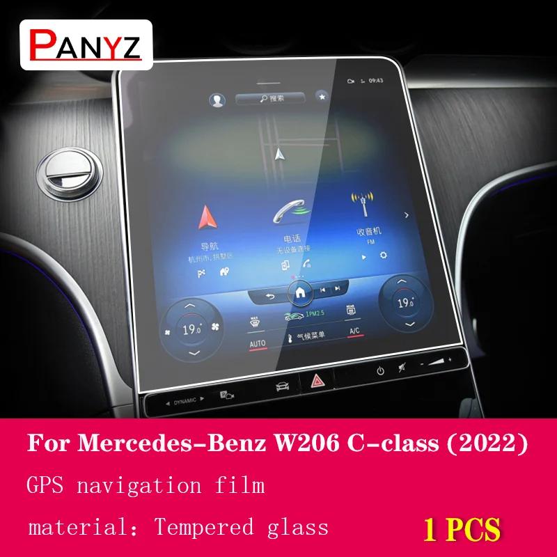 Pro Mercedes-Benz Třída C W206 Vnitřek vozu Středová konzole Průhledná TPU Ochranná fólie Proti poškrábání Opravná fólie Příslušenství