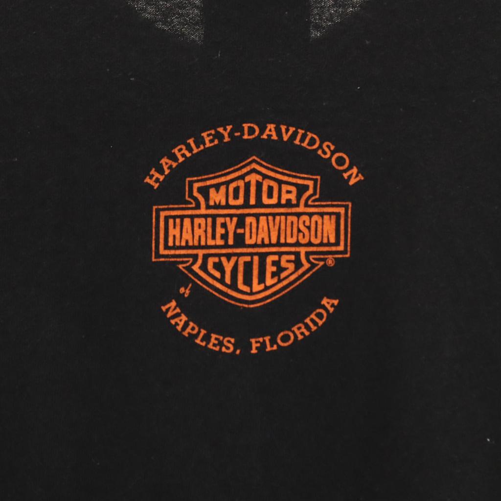 Harley Davidson 00s Old Short Sleeve T-shirt M Black Women Used