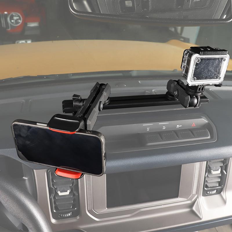 Car Center Console Slide Rail Expansion Phone Holder Bracket GPS Bracket  Fit For Ford Bronco 2021 Up Car Interior Accessories