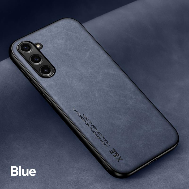 

Противоударный чехол для Samsung Galaxy S24 Ultra S23 FE S22 Plus защитный чехол магнитный автомобильный держатель телефон чехол Fundas Capa For Galaxy S24 Ultra синий