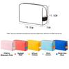 Large Capacity Cosmetic Bag Candy Colors Multifunctional Design Toiletry Storage Bag PU Leather Waterproof Makeup Organizer Box