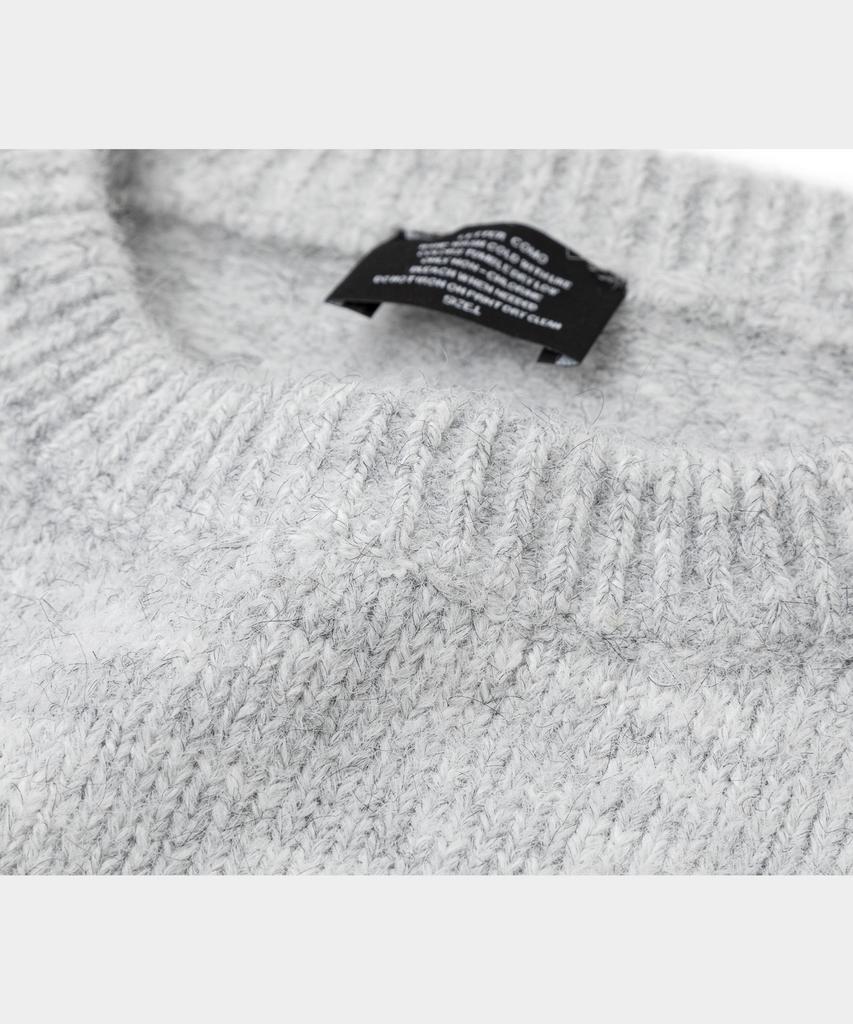 LETTERCOMO Daily Wool Round Knit Light Grey