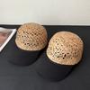 Natural Grass Baseball Cap With Breathable Mesh Sun Protection For Men And Women