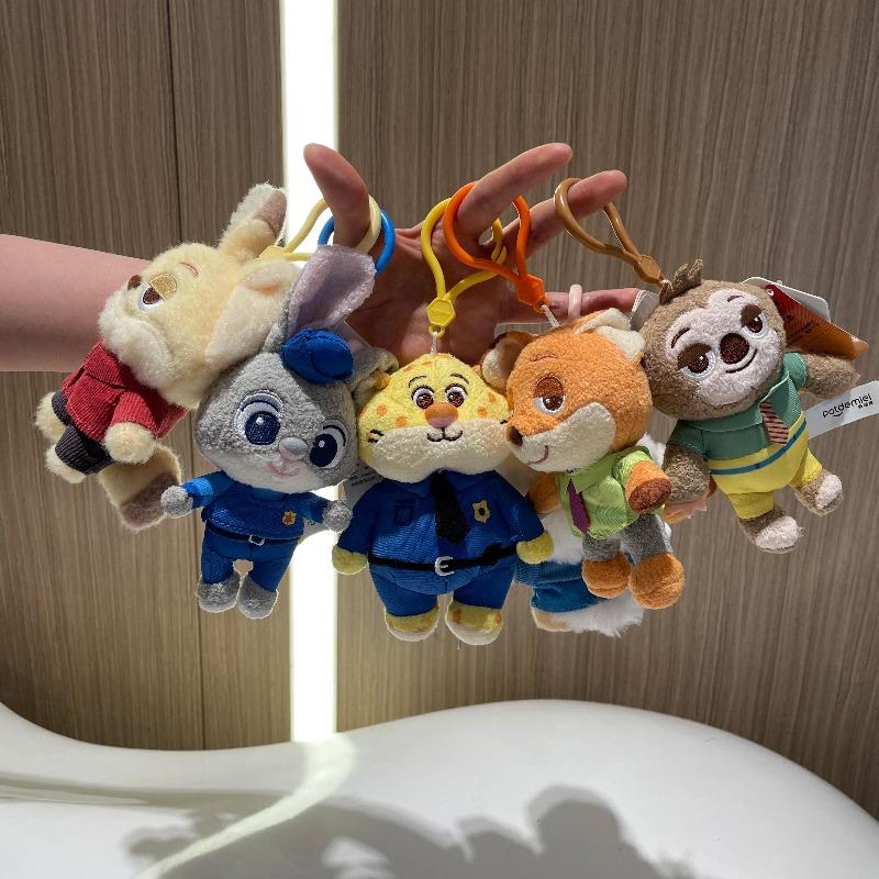 Disney Zootopia Pluszowa Zabawka Judy Nick Lenivec Owca Lampart Finnick Breloczek Lenivec Breloczek Dekoracyjny Prezent Urodzinowy