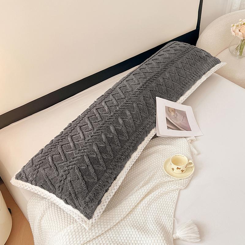 120/150/180cm Long Plush Pillowcase Soft Warm Velvet Bedding Body Pillow Cover Home Decor Large Couple Flannel Pillow Case (no Core)