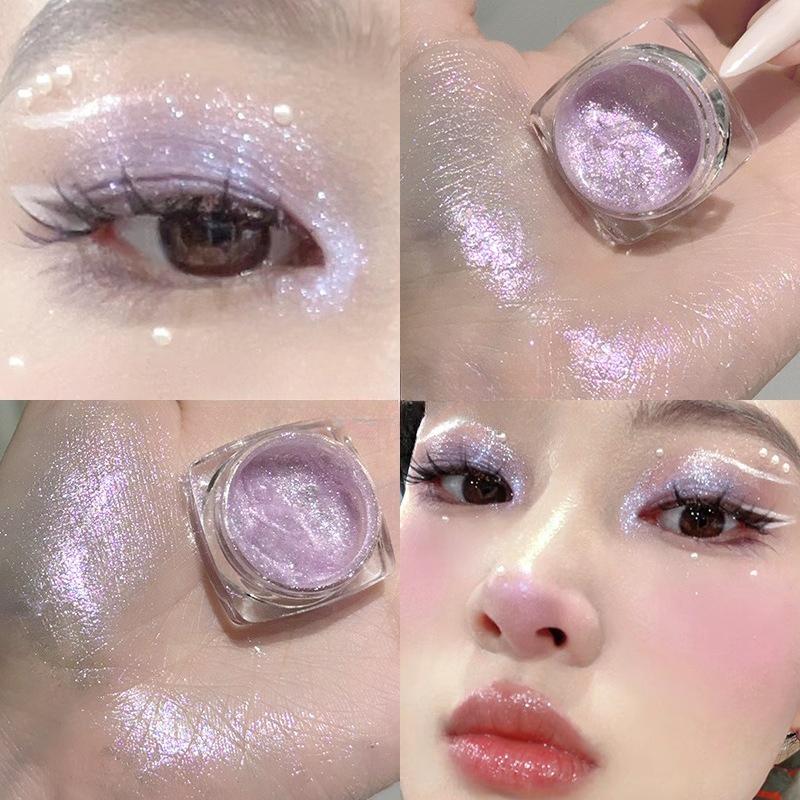Spazio cowboy cosmico Evidenziatore Occhi Glitter Ombretto monocromatico Tavolozza Shimmer Satin Trucco Tavolozza Ombretto Kit evidenziazione