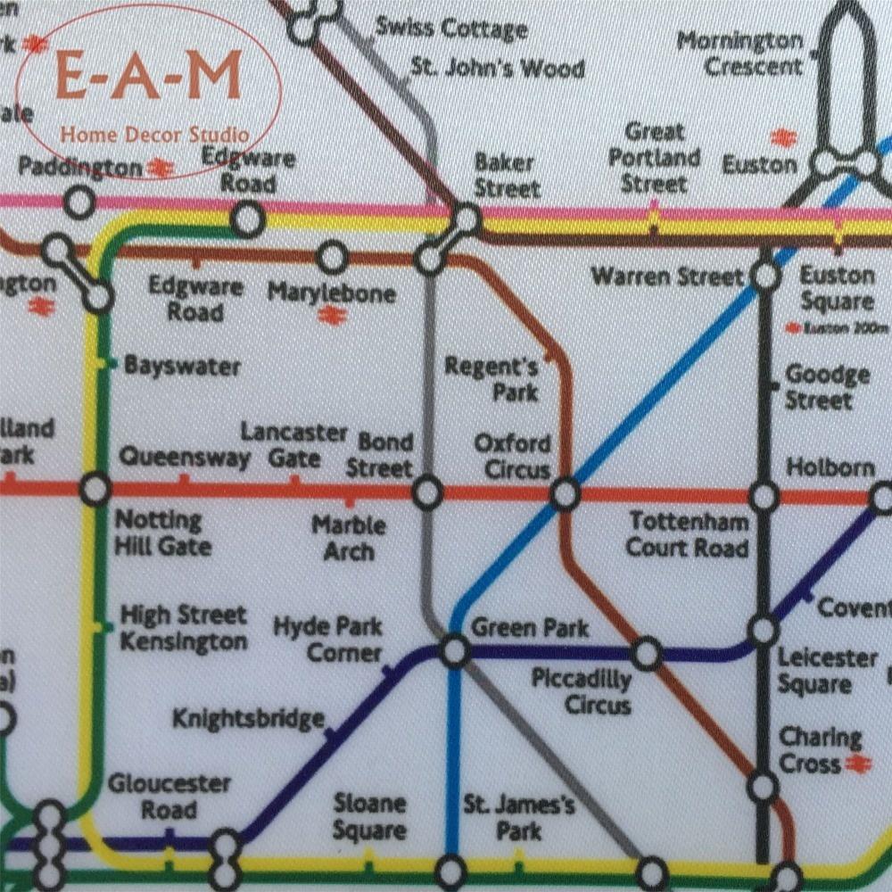 World Subway Metro Map Posters and Prints Wall Art Decorative Picture Canvas Painting For Living Room Home Decor Unframed