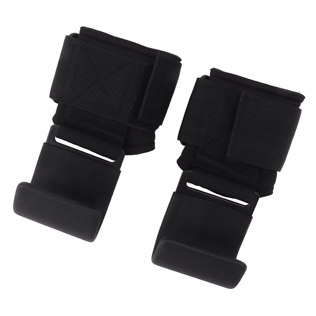 Weight Lifting Hook 2PCS Thicken Pads Non Slip Heavy Duty Lifting Wrist Straps for Men Women Adult