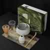 Set da 4 pezzi giapponese Matcha Frusta di bambù sicura Cucchiaino da tè Set da tè Negozio di bevande per interni Strumenti per la preparazione del tè Accessori