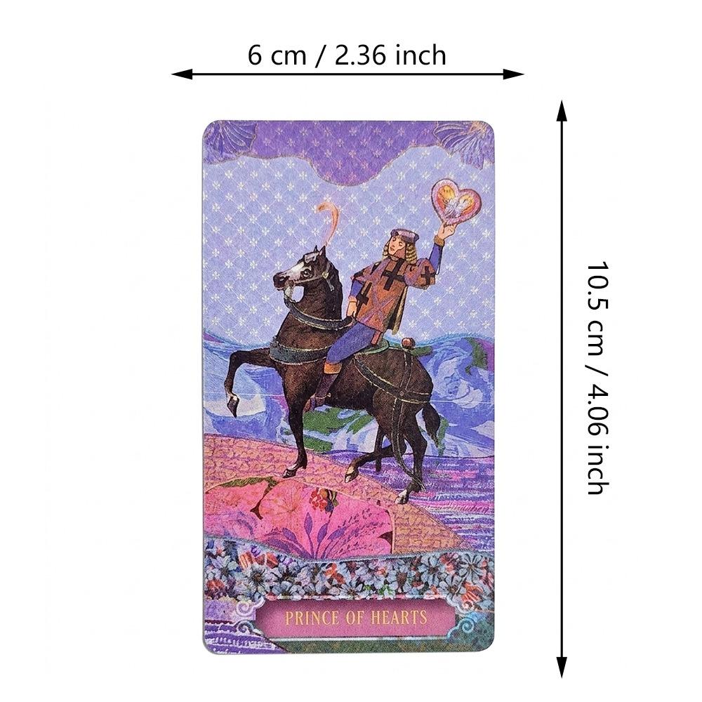 Pachetul de Tarot The Zerner-Farber cu Dublă Gravură, 78 de Cărți de Tarot cu Artă Colaj, Instrument Spiritual de Divinație în Cutie Rigidă 10.5*6cm