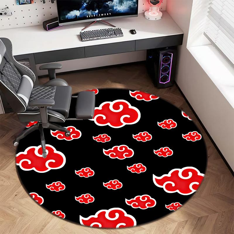 Berühmter Cartoon NARUTO Protagonist Uzumaki Naruto runder Teppich weiche Heimdekoration rutschfeste Fußmatte Outdoor Picknickmatte Teppich M6